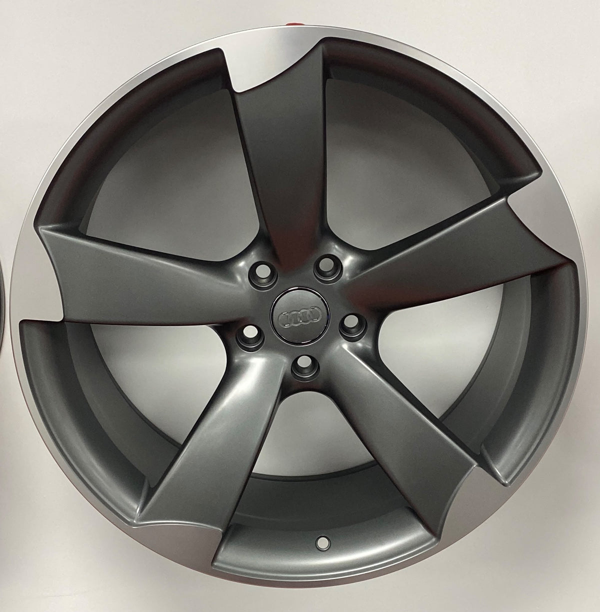 20" Audi 396170 Style Wheels Grey Machine Face