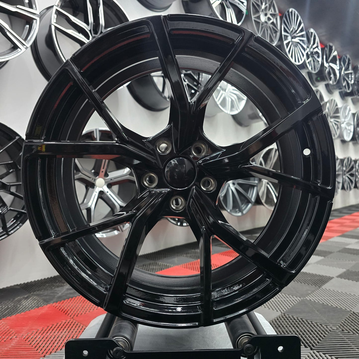 19" 5x112 396500 Style Alloy Wheels BLACK