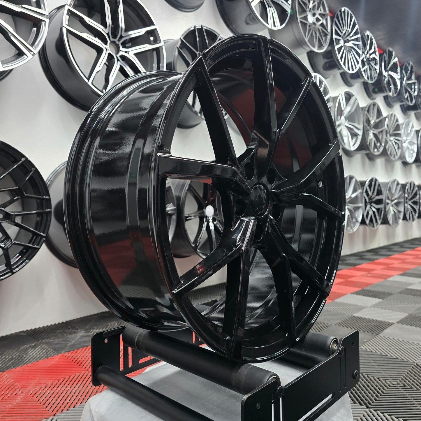 19" 5x112 396500 Style Alloy Wheels BLACK
