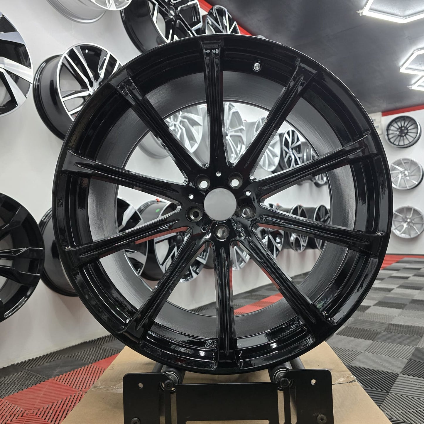 22" 5x112 230058 Style Alloy Wheels , Gloss Black