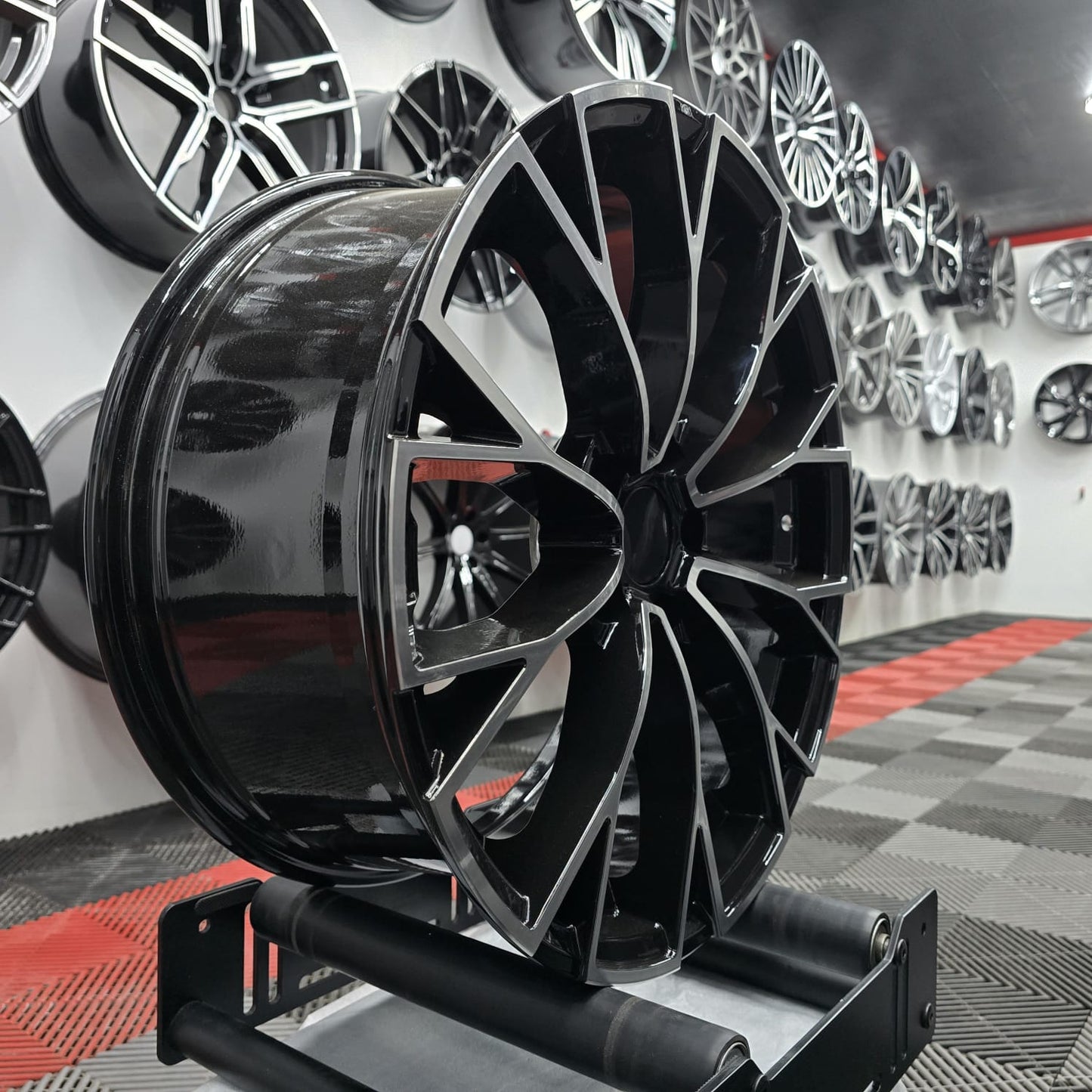 19" 5x112 396797 Style Alloy Wheels Black/MF