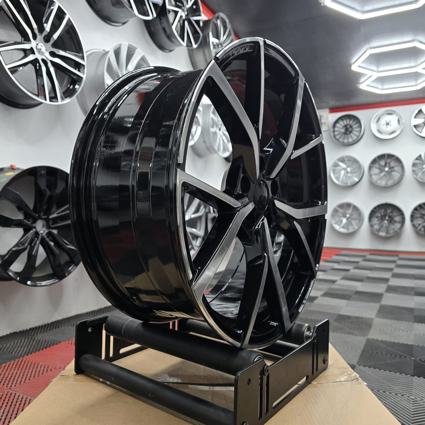 17" 5x100 36500 Style wheels, Black M/F
