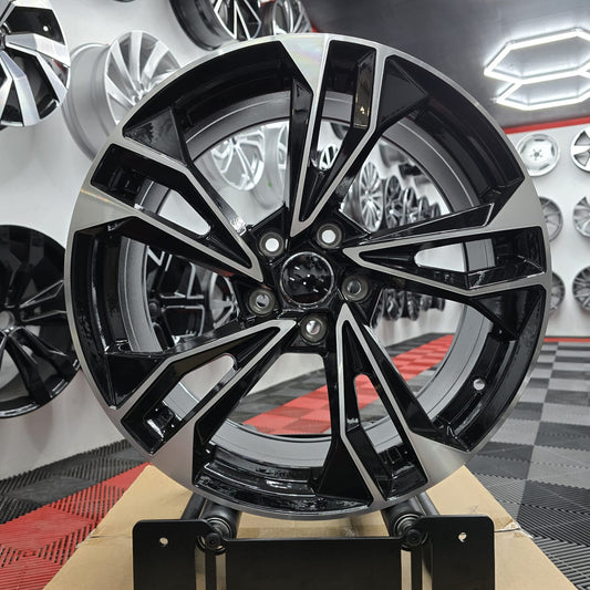 19" Audi 396504 Style Alloy Wheels. Blk/mf