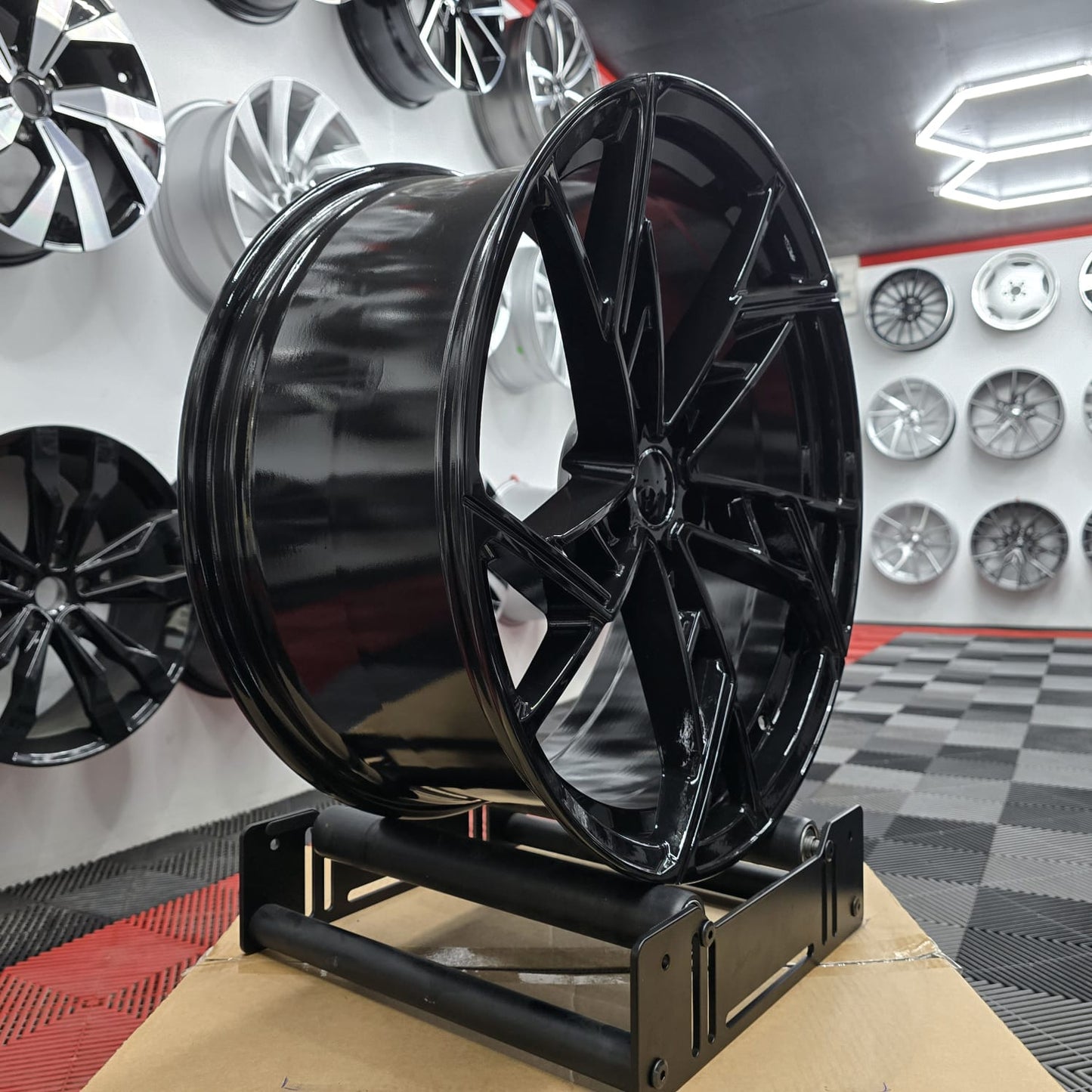 21" Audi 230489 Style Alloy Wheels, Black