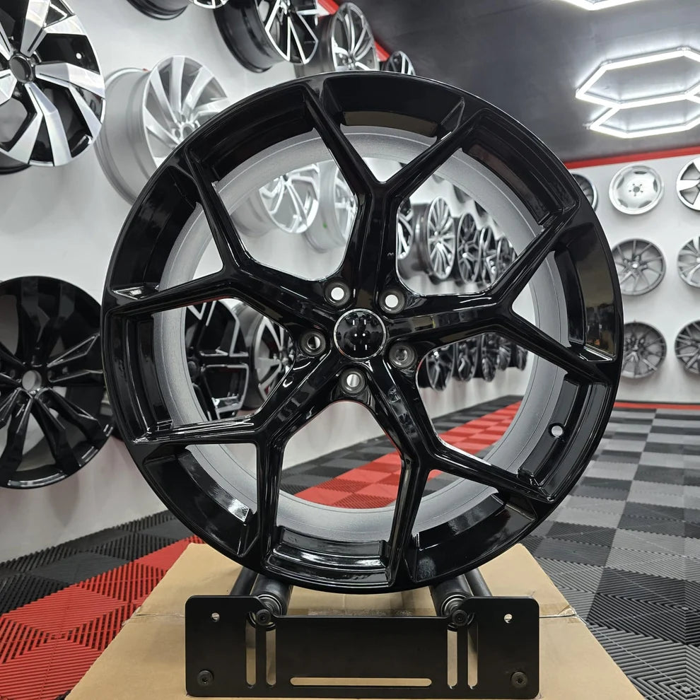 21" Audi 396609 Style Alloy Wheels, Black