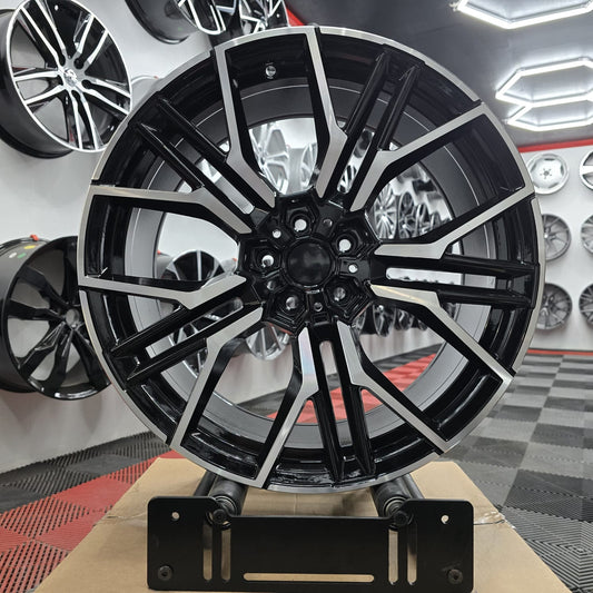 19" 230480 Style Alloy Wheels Black Machine face