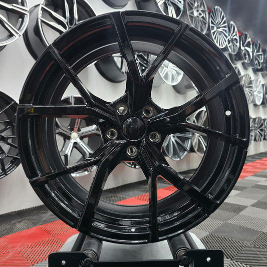 19" 5x112 396500 Style Alloy Wheels BLACK