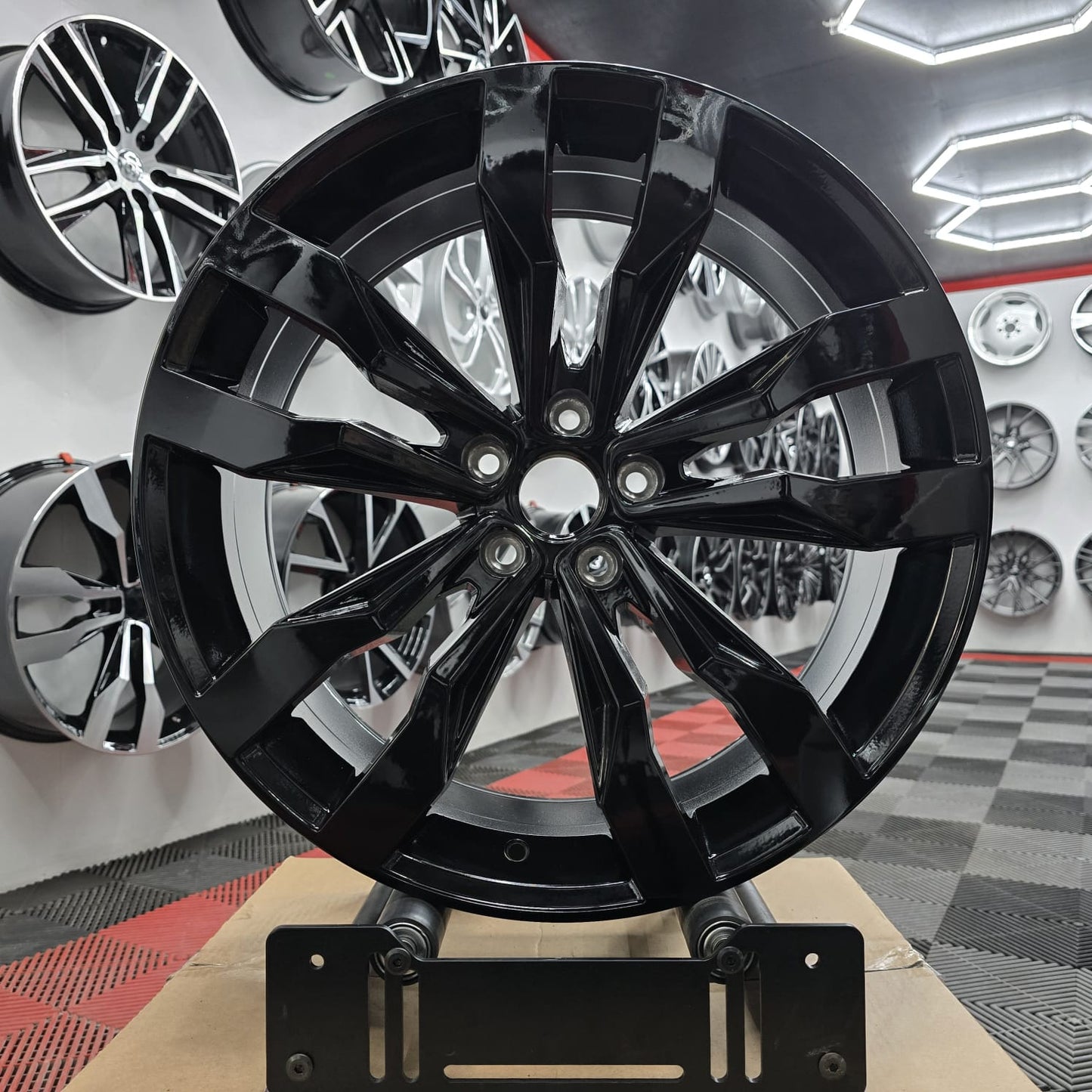 20" 5x112 Tiguan-R style Alloy Wheels Full Black