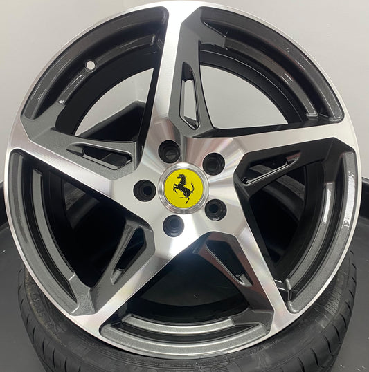 18" 119  GUNMETAL MACHINE FACE STYLE ALLOYS