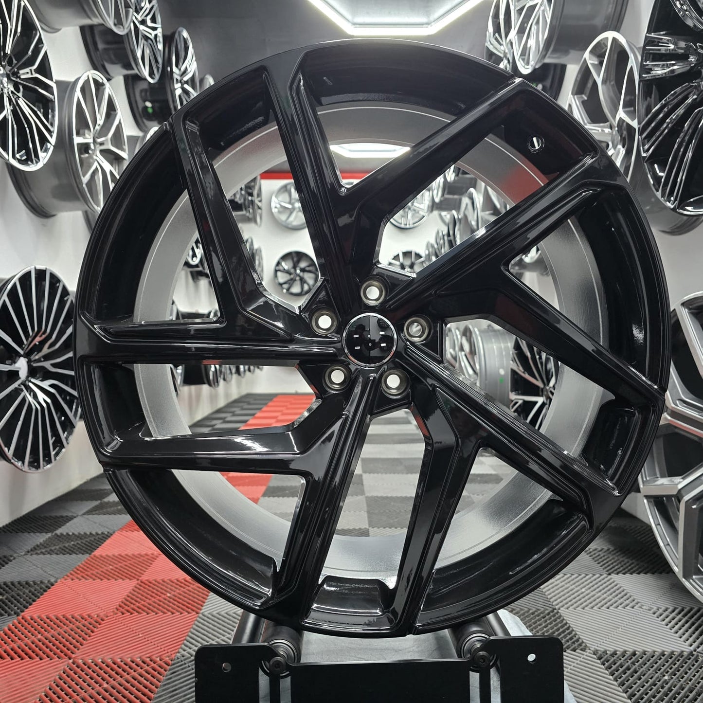 22" 5x112 391544 Style Alloy Wheels Gloss black
