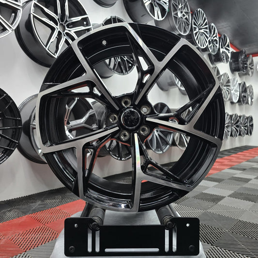 22" 5x112 Black Machine face 396799 Alloy wheels