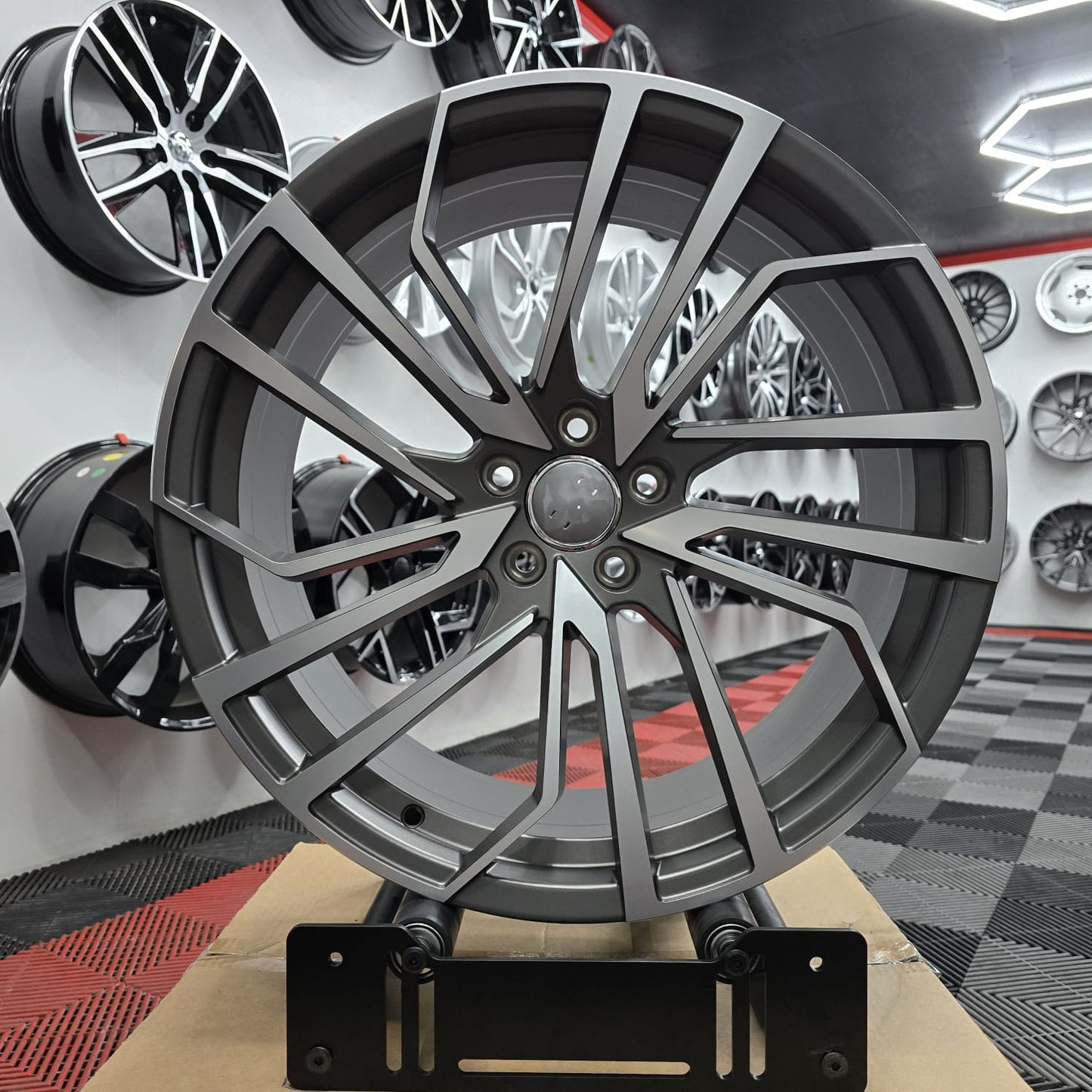 20" 5x112 (338) Alloy Wheels Satin gunmetal Polish face