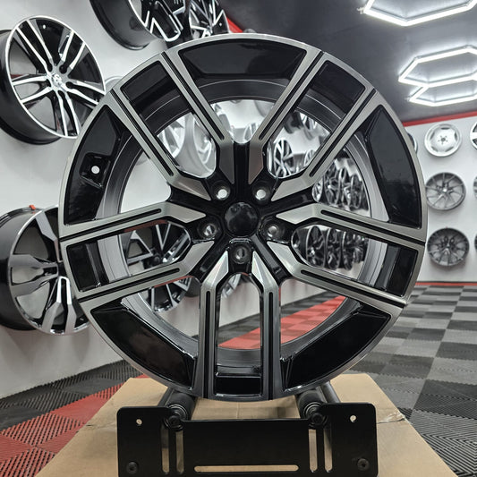 20" 230481 Style Alloy Wheels , Black Machine Face