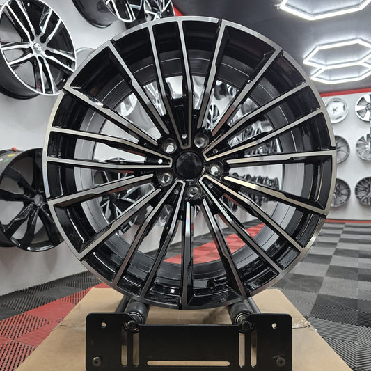20" 230048 Style Alloy Wheels , Black Machine Face