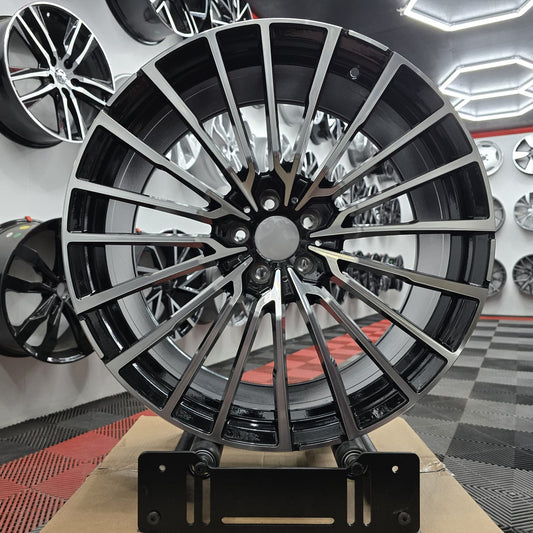 21" 5x112 230526 Style Alloy Wheels ,Black Machine Face