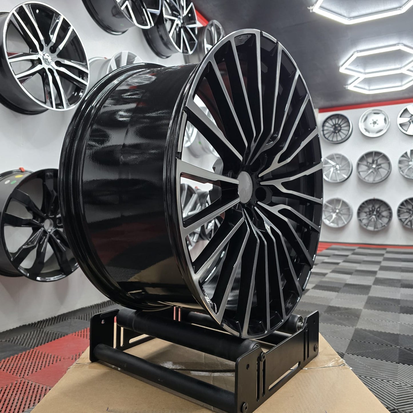 21" 5x112 230526 Style Alloy Wheels ,Black Machine Face