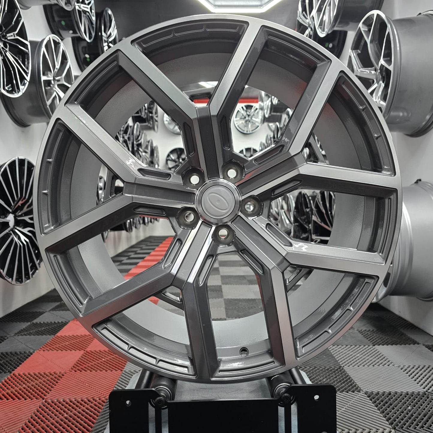 22" 5x120  396673 Alloy wheels GunMetal machine face