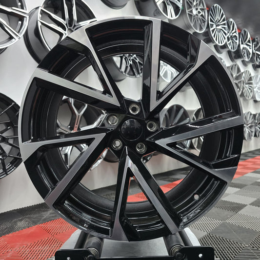 20" 5X112 230492  Style Alloy Wheels BLK/MF