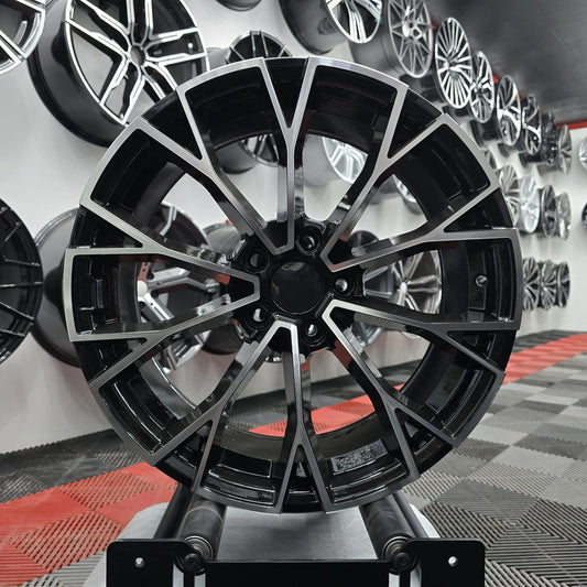 19" 5x112 396797 Style Alloy Wheels Black/MF